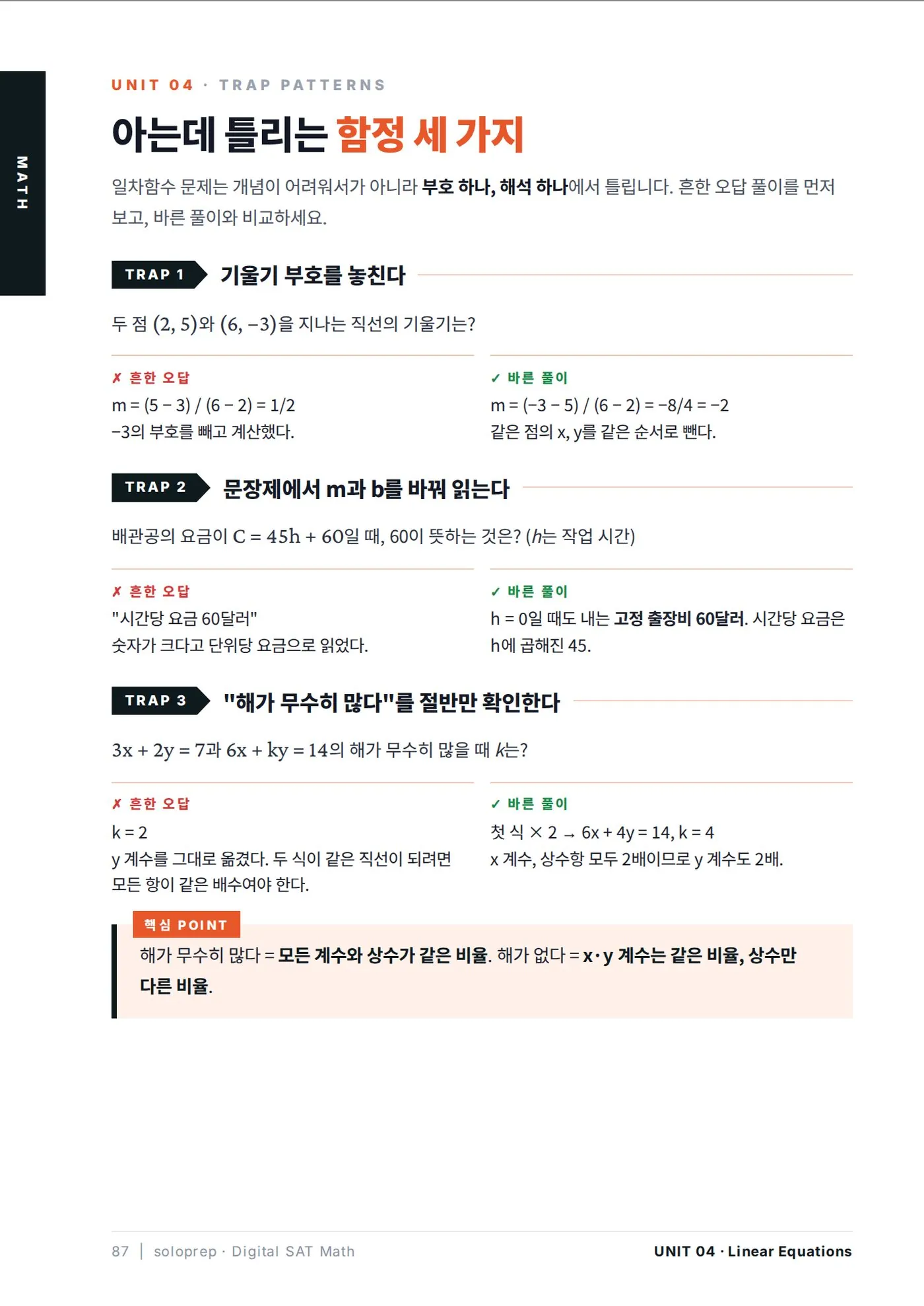 SAT MATH 800 함정 패턴