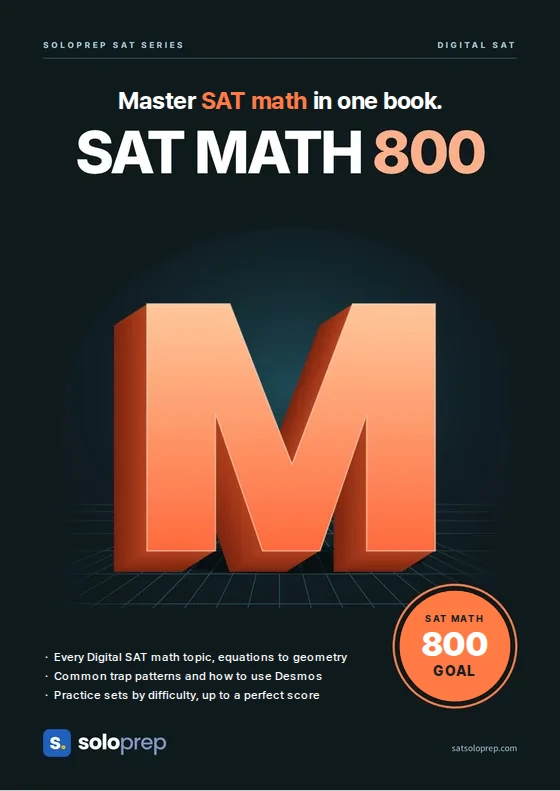 Cover of the Solo Prep book SAT MATH 800