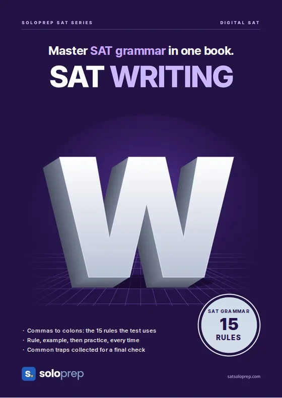 Cover of the Solo Prep book SAT WRITING